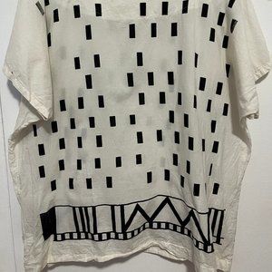 UZI NYC Black and White Tunic